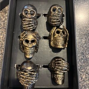 Rachel Zoe Skeleton Napkin Rings